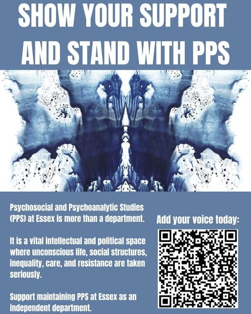 Stand with The Department of Psychosocial and Psychoanalytic Studies (PPS) at the University of&nbsp;Essex